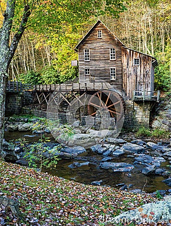 Glade Creek Grist Mill Editorial Stock Photo